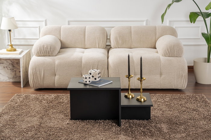 AUCUNE Mesa de centro HARMONY Rectangular Negra AUCUNE Mesa de centro HARMONY Rectangular Negra
